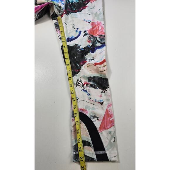 Lululemon Run: Inspire Crop ll watercolor leggings size 4 tie dye colorful cute - Picture 10 of 10